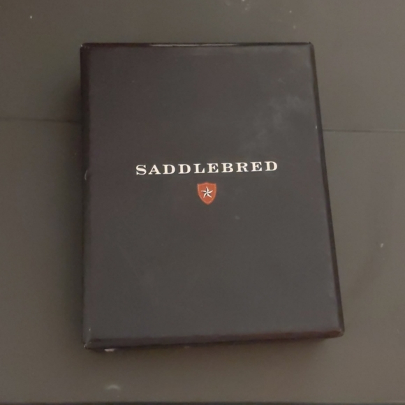 New! Saddlebred black leather wallet and passcase - Picture 6 of 8